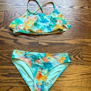 athleta girl two piece swimsuit